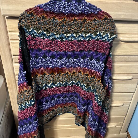 Soft Surroundings Taylor Textured Shag Vest Cardigan One Size Boho Artsy Hippie - Picture 8 of 8